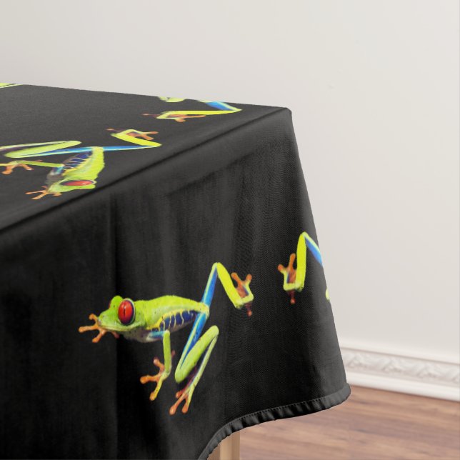 Red Eyed Painted Tree Frog  Tablecloth (In Situ)