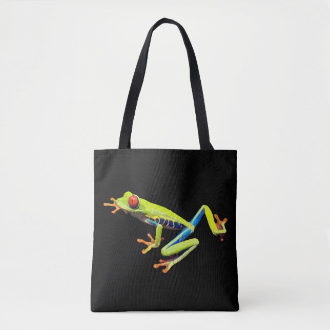 Red Eyed Painted Tree Frog  Tote Bag (Front)