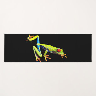 Red Eyed Painted Tree Frog  Yoga Mat