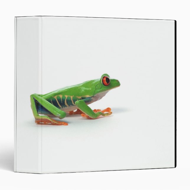 Red eyed tree frog 3 ring binder (Front/Spine)