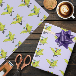 Red Eyed Tree Frog Green Leaves Lavender Wrapping Paper