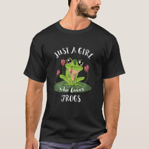 Red Eyed Tree Frog Just A Girl Who Love Rainforest T-Shirt