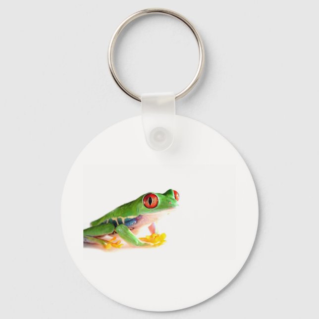 red eyed tree frog keychain (Front)