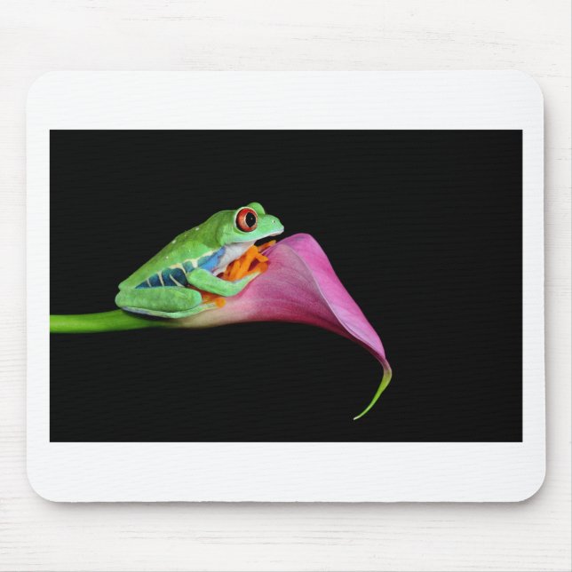 red eyed tree frog mouse pad (Front)