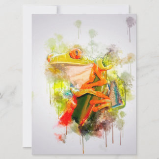 Red Eyed Tree Frog Nature Funny Wild Animal Lover