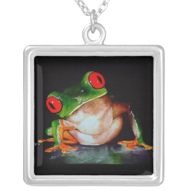 Red-Eyed Tree Frog Necklace (Front)