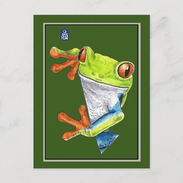 Red-Eyed Tree Frog Postcard (Front)