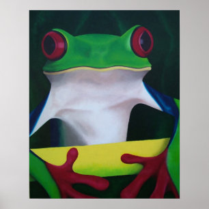 Red Eyed Tree Frog Poster