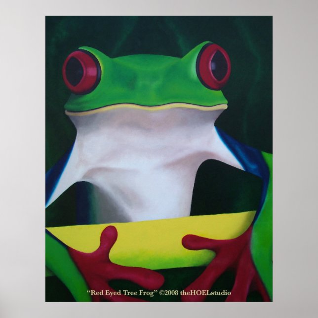 Red Eyed Tree Frog Poster (Front)