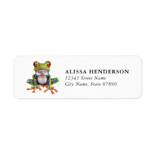 Red-Eyed Tree Frog Return Address Labels