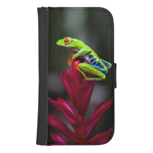 Red-eyed Tree Frog Wallet Phone Case For Samsung Galaxy S4