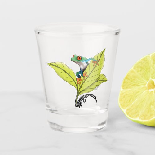Red Eyed Tree Frog Shot Glass