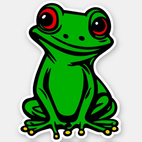 Red eyed tree frog sticker