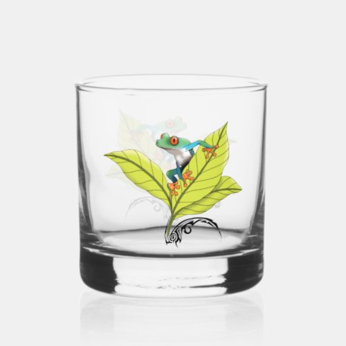 Red Eyed Tree Frog Whiskey Glass