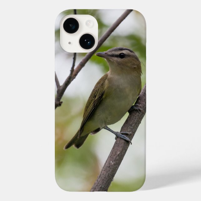 Red-Eyed Vireo Green Bird Photography Case-Mate iPhone Case (Back)