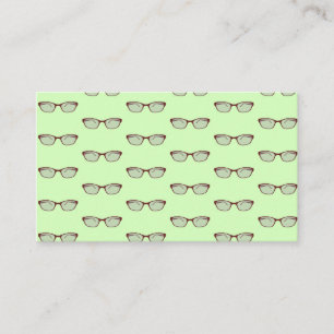Red Eyeglasses Business Card