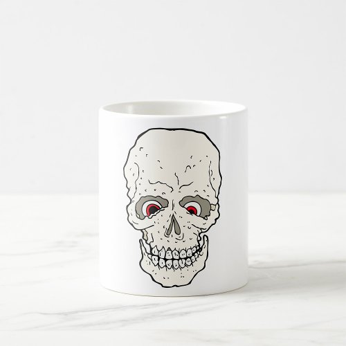 Red Eyes Skull Coffee Mug