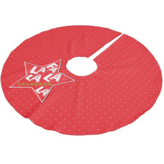 Red Fa La La Fabulous Holiday Polka Tree Skirt