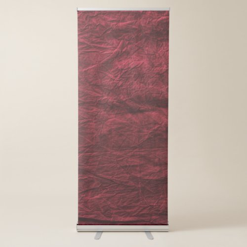 Red Fabric Texture Best Vertical Retractable Banner