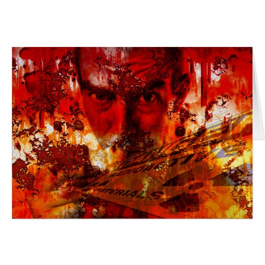 Red Face Graffiti Cards (Front Horizontal)