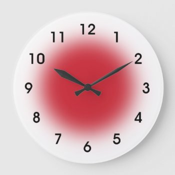 Red Faced Kitchen Clock From Youbeaut Designs. by Youbeaut at Zazzle