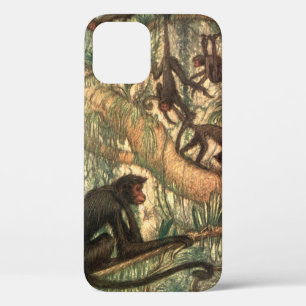 Red Faced Spider Monkeys by Louis Sargent iPhone 12 Case