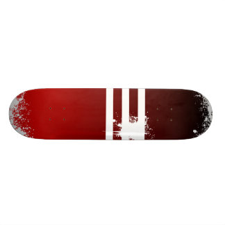 red fade to black skateboard deck