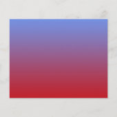 Red fading to Blue Colors, simple design. (Front)