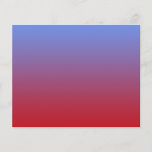 Red fading to Blue Colors, simple design. (Front)