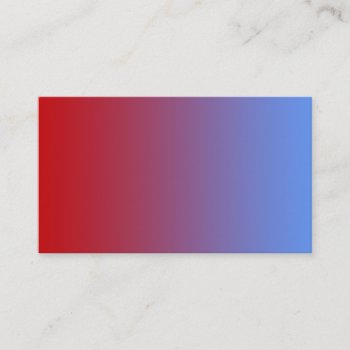 Red Fading To Blue Colors  Simple Design. Business Card by Graphics_By_Metarla at Zazzle