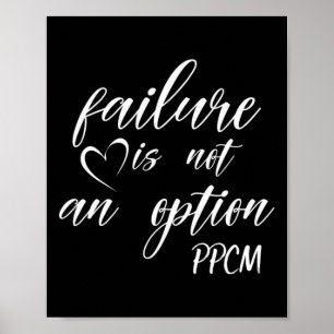 Red - Failure Is Not And Option Ppcm  Poster