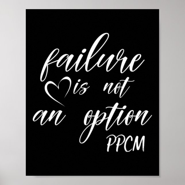 Red - Failure Is Not And Option Ppcm  Poster (Front)