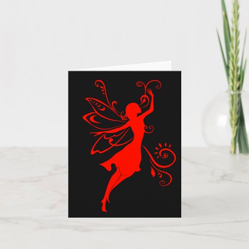 Red Fairy Card