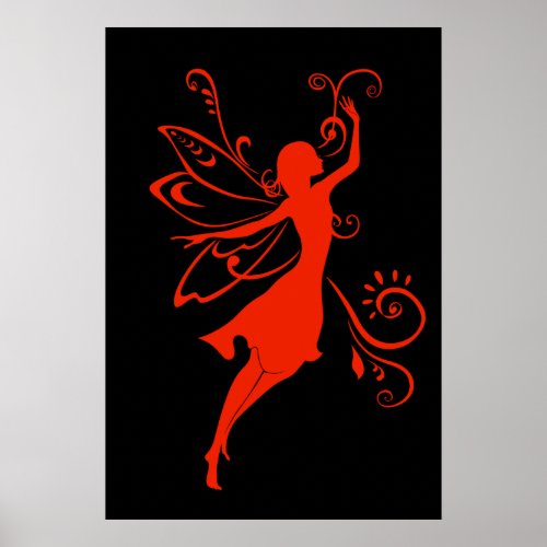 Red Fairy Poster