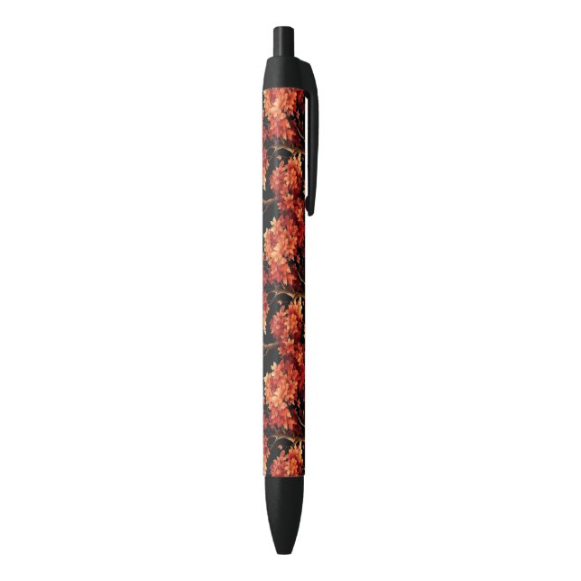 Red Fall Maple Tree Seamless Pattern Graphic Pen (Bottom (Vertical))