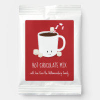 Red Family Name Hot Chocolate Christmas