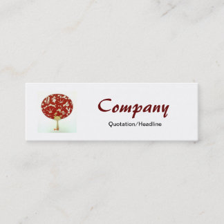 Red Fan Skinny Business Card