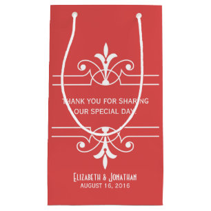 Red Fancy Ornamental Gift Bag