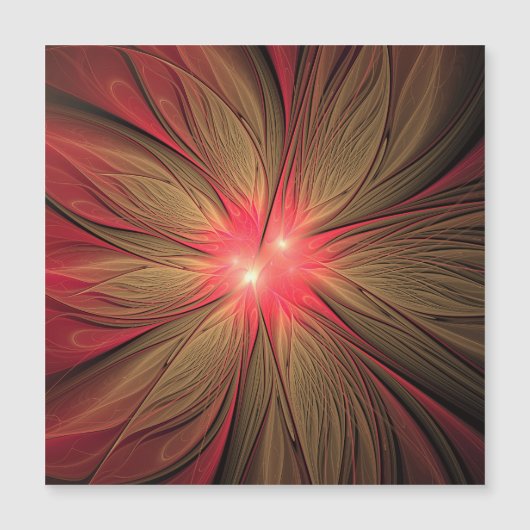 Red fansy fractal flower   (Front)