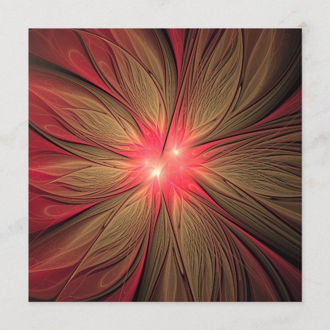 Red fansy fractal flower  program (Front)
