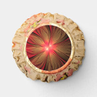 Red fansy fractal flower 