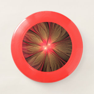 Red fansy fractal flower   Wham-O frisbee