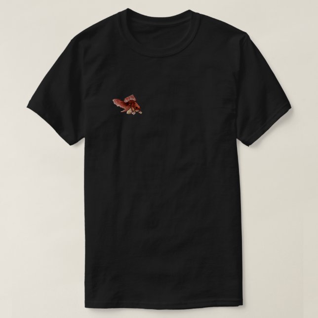 Red Fantail Goldfish T-Shirt (Design Front)