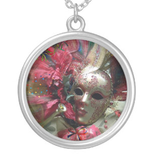 Red Fantasy Angel Silver Plated Necklace