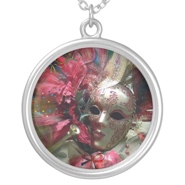 Red Fantasy Angel Silver Plated Necklace (Front)