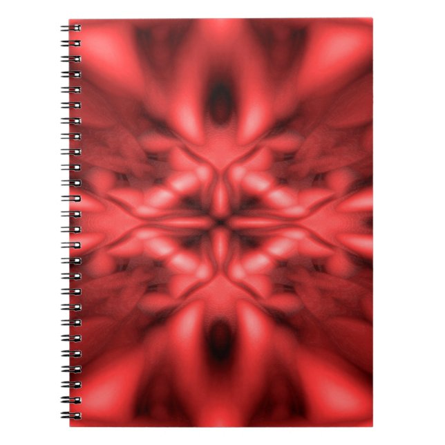 Red fantasy pattern notebook (Front)