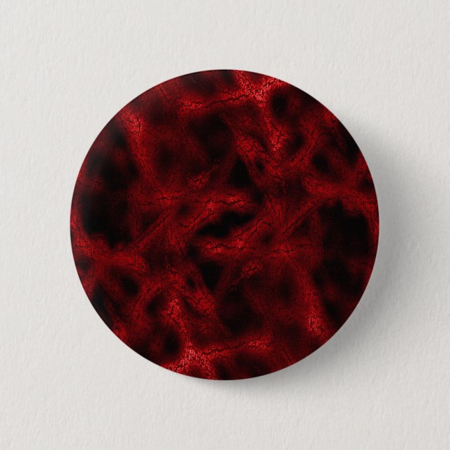 Red fantasy pattern pinback button (Front)