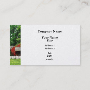Red Farm Shed - Platinum Finish Business Card