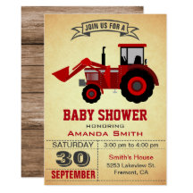 tractor baby shower decorations