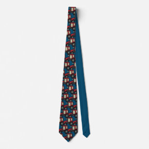 Red Farm Tractor Neck Tie